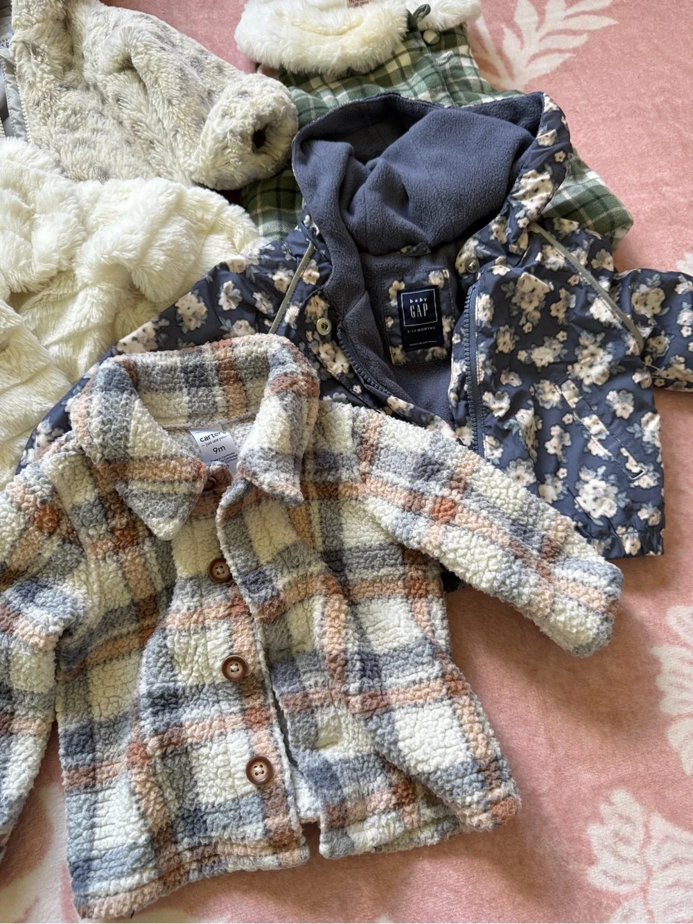Baby Girl 6-12 months coats and jackets bundle